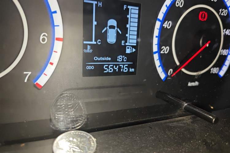 Used CHANGAN KAICHENG Ounuo S 2017 1.5L Ouno S Standard Edition EA15-AB Odometer Close Up