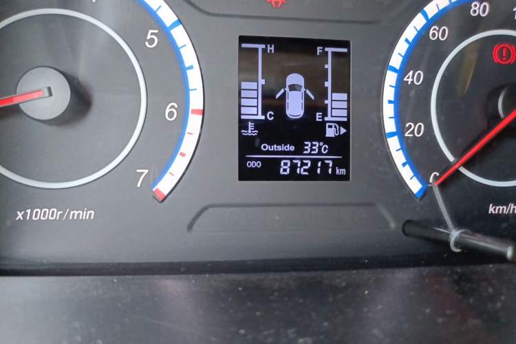 Used CHANGAN KAICHENG Ounuo S 2017 1.5L Ono S Luxury Version EA15-AB Odometer Close Up