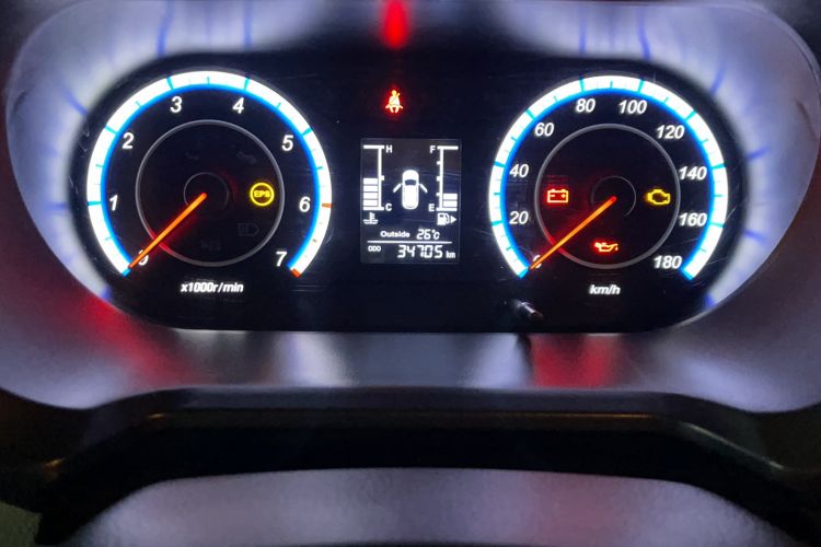 Used CHANGAN KAICHENG Ounuo S 2021 1.5L Ono S Smart Edition Dual-Steaming Air-Conditioned Bus JL473QG Odometer Close Up