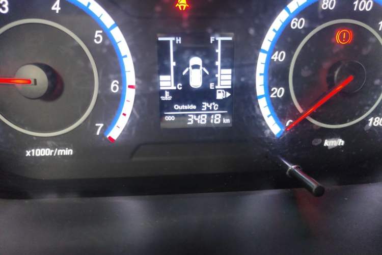 Used CHANGAN KAICHENG Ounuo S 2021 1.5L Ono S Smart Edition Single-Steaming Air-Conditioned Bus JL473QG Odometer Close Up
