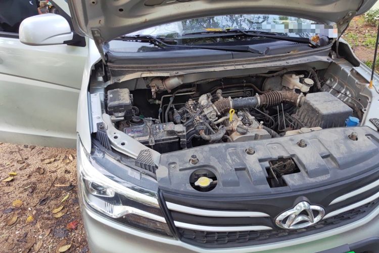 Used CHANGAN KAICHENG Ounuo S 2023 1.5L Deluxe Edition Dual-Steaming Air-Conditioned Passenger Van JL473QG 7 Seats Engine Bay Right