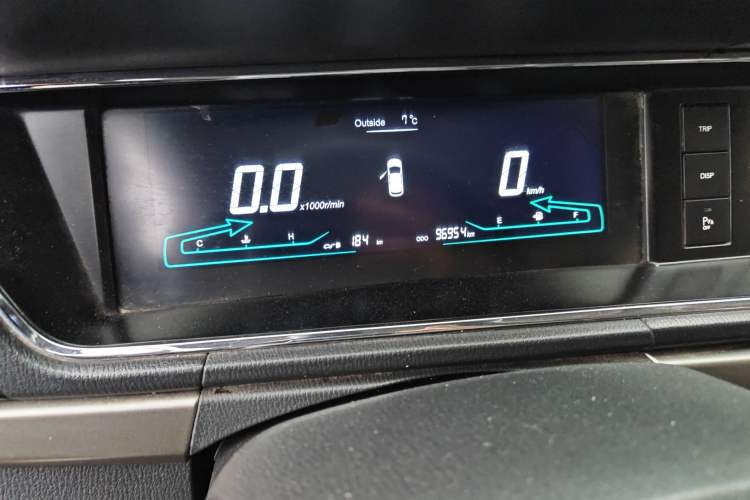 Used CHANGAN KAICHENG Oushang A600 2017 1.5L Manual Luxury Model Odometer Close Up