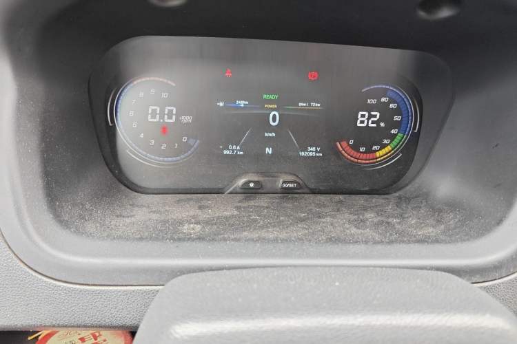 Used CHANGAN KAICHENG Ruixing EM60 2021 Pure Electric Van Transporter 60kW Odometer Close Up