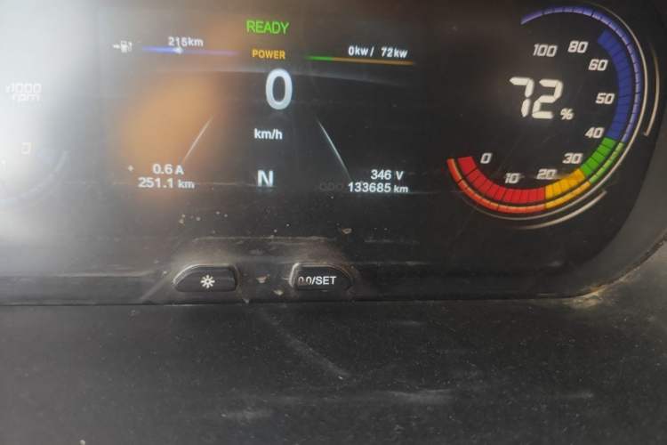 Used CHANGAN KAICHENG Ruixing EM60 2021 Pure Electric Van Transporter 60kW Odometer Close Up