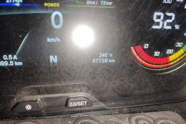 Used CHANGAN KAICHENG Ruixing EM60 2022 Pure Electric Van 4498 mm Long Flat Roof with Rear-Hinged Doors 2 Seats 60 kW 41.86 kWh Odometer Close Up
