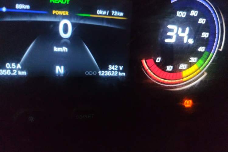 Used CHANGAN KAICHENG Ruixing EM80 2022 Flat-Top Double-Door 2-Seater 60kW 41.86kWh Odometer Close Up