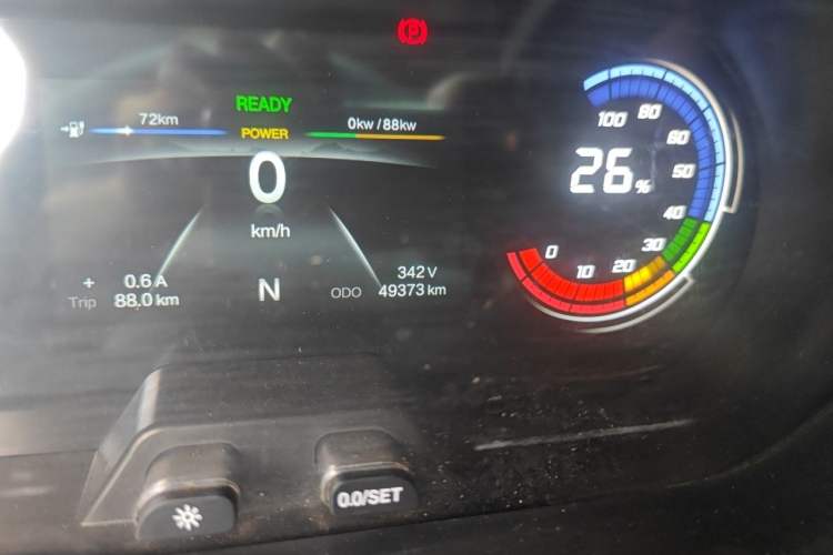 Used CHANGAN KAICHENG Ruixing EM80 2024 Comfort-Style 6-Seater 41.86 kWh Odometer Close Up