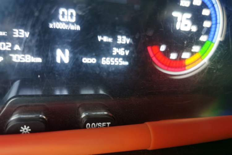Used CHANGAN KAICHENG Ruixing EM80 2025 Passenger Version Comfort Edition 6-Seater 300 km Dual-Swing Doors Odometer Close Up