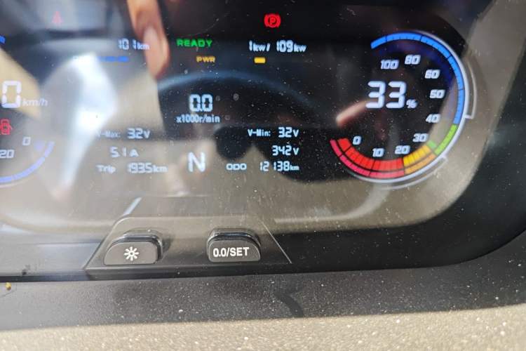 Used CHANGAN KAICHENG Ruixing EM80 2025 Cargo Version Standard 2-Seater 300 km Side-Hinged Doors Odometer Close Up