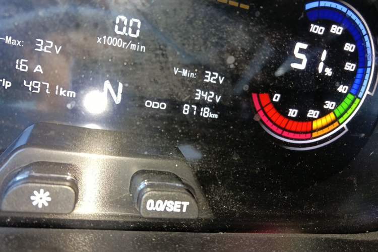 Used CHANGAN KAICHENG Ruixing EM80 2025 Wealth Edition Passenger Version Comfortable Model 6 Seats 300km Side-Hinged Doors Odometer Close Up