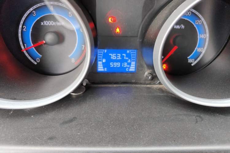 Used CHANGAN KAICHENG Ruixing M60 2019 1.5L Base Model China V Emission Standard 2-Seat Cargo Van with 4G15S Engine Odometer Close Up