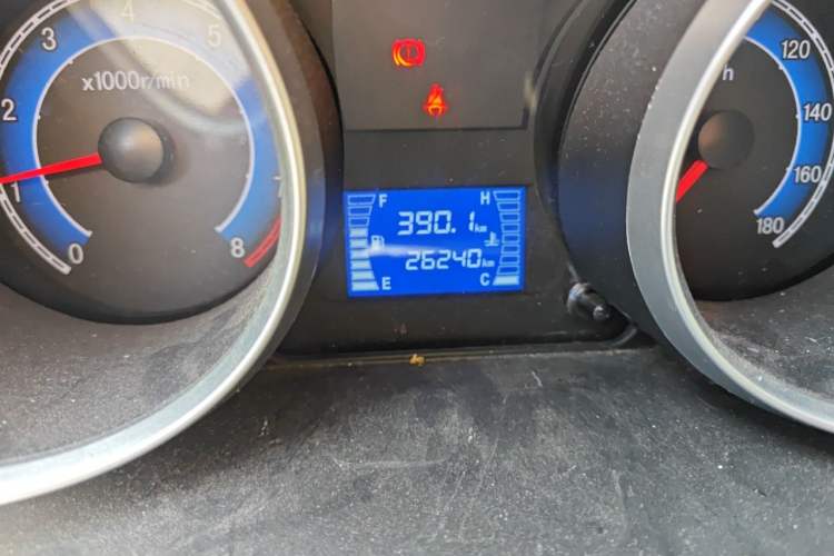 Used CHANGAN KAICHENG Ruixing M60 2020 1.5L Base Version China VI Standard 2-Seater Van with DAM15KR Engine Odometer Close Up