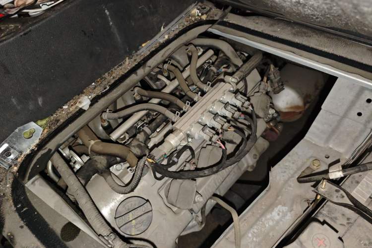 Used CHANGAN KAICHENG Ruixing M60 2023 1.6L CNG Comfort-Grade 6-Seater Passenger Vehicle Engine Bay