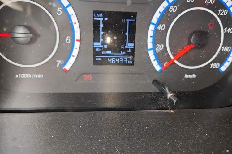 Used CHANGAN KAICHENG Ruixing M60 2023 1.6L CNG Comfort Van 2 Seats Odometer Close Up