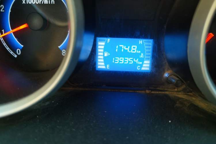 Used CHANGAN KAICHENG Ruixing M80 2014 1.5L Comfort Model 4G15S Odometer Close Up