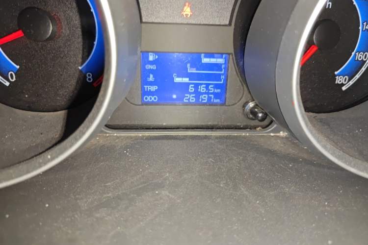 Used CHANGAN KAICHENG Ruixing M80 2020 1.6L Comfort Model China VI Standard Flat Roof Back-Hinged Doors 2 Seats CNG DAM16KRC Odometer Close Up