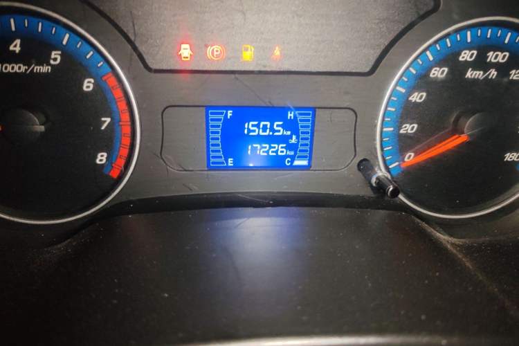 Used CHANGAN KAICHENG Shenqi F30 2018 1.5L Comfort Trim Short Wheelbase DAM15L Odometer Close Up