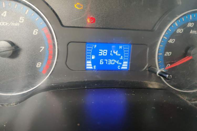 Used CHANGAN KAICHENG Shenqi F30 2019 1.5L Standard Version China VI Dual-Cab Long Wheelbase DAM15KL Odometer Close Up