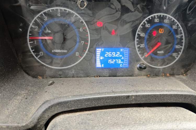 Used CHANGAN KAICHENG Shenqi T30 2021 1.6L Luxury Double-Cab 2.55m Steel-Plate Van DAM16KR Odometer Close Up