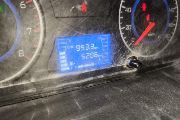 Used CHANGAN KAICHENG Shenqi T30 2024 1.6L CNG Single-Row 3.3m Standard Vehicle – Air-Conditioned Value Edition Odometer Close Up
