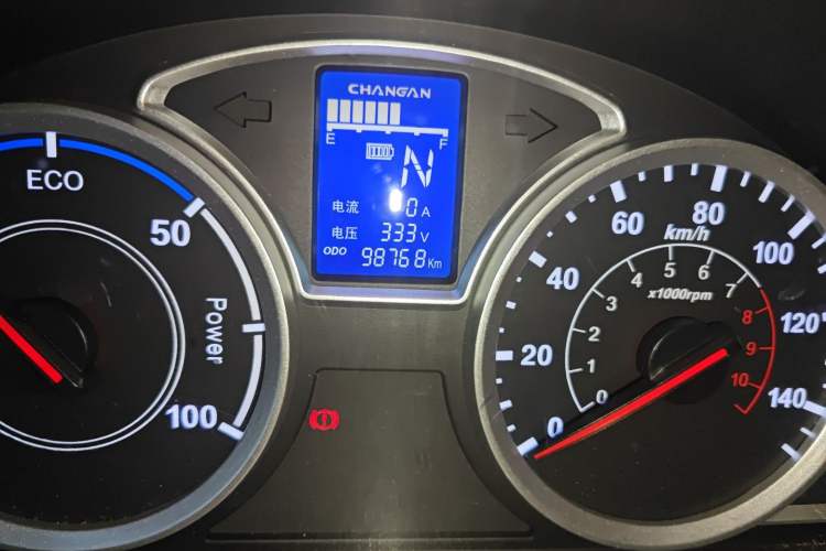 Used CHANGAN KAICHENG Star 9EV 2021 Pure Electric Van 2 Seats 55kW Odometer Close Up