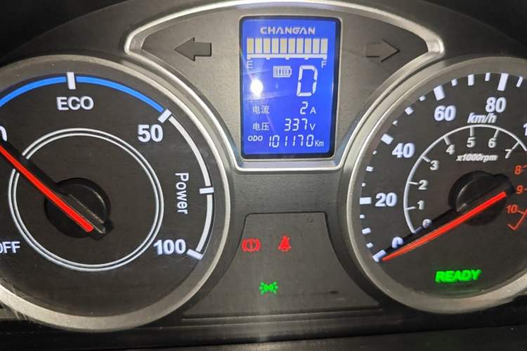 Used CHANGAN KAICHENG Star 9EV 2021 Pure Electric Van 2 Seats 55kW Odometer Close Up