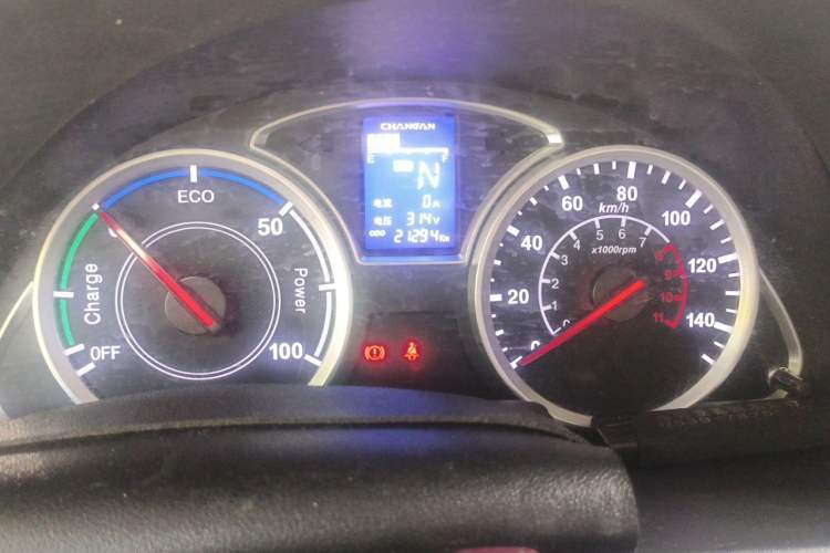 Used CHANGAN KAICHENG Star 9EV 2021 Pure Electric Van 2 Seats 60kW Odometer Close Up