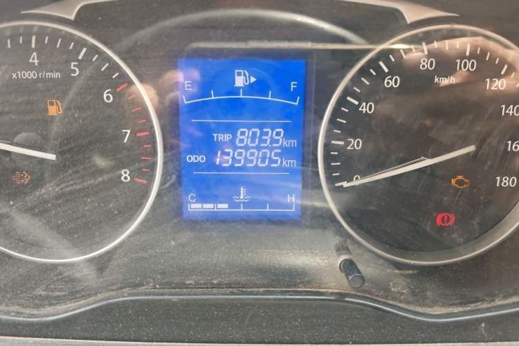 Used CHANGAN KUAYUE Xing V3 2022 1.5L Gasoline Enjoyment Model 2-Seat Van JL473QH Odometer Close Up