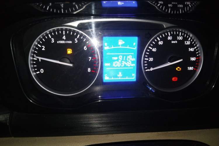 Used CHANGAN KUAYUE Xing V3 2022 1.5L Gasoline Standard Model 2-Seat Van JL473QH Odometer Close Up