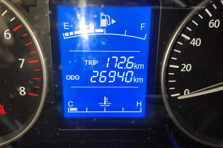 Used CHANGAN KUAYUE Xing V3 2023 1.5L Gasoline Comfort Edition 5-Seat Passenger Vehicle Odometer Close Up