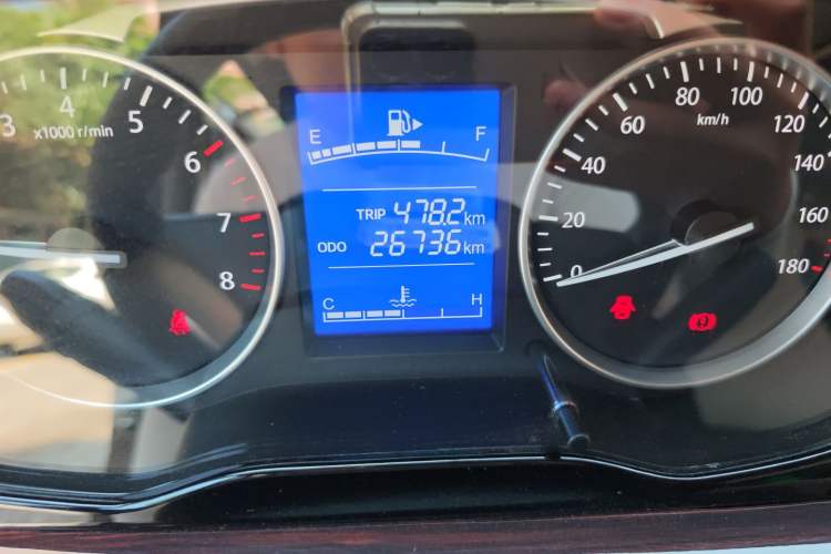 Used CHANGAN KUAYUE Xing V5 2021 1.6L Fortune-Attracting Deluxe Model DAM16KR Odometer Close Up