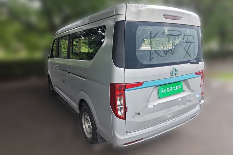 Used CHANGAN KUAYUE Xing V5 EV 2021 Luxury 6-Seater Passenger Bus with Lingdian System Rear Left 45 Deg