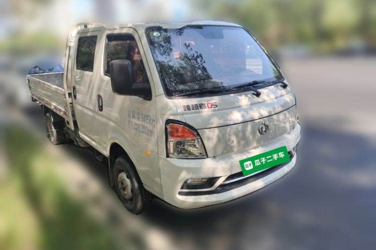 Used CHANGAN KUAYUE Zhe D5 2021 1.6L Comfort Edition Double-Cab Flatbed with Dual Rear Wheels 3050mm Cargo Bed DAM16KL Front Right 45 Deg