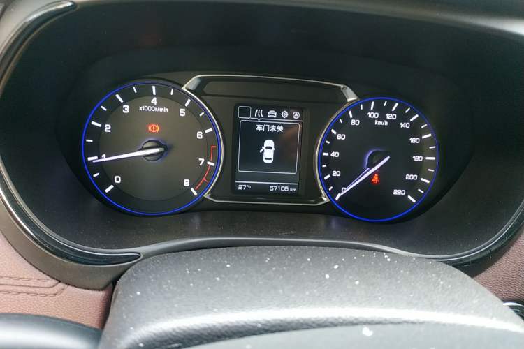 Used CHANGAN Lingxuan 2017 1.6L Manual Elite Model Odometer Close Up
