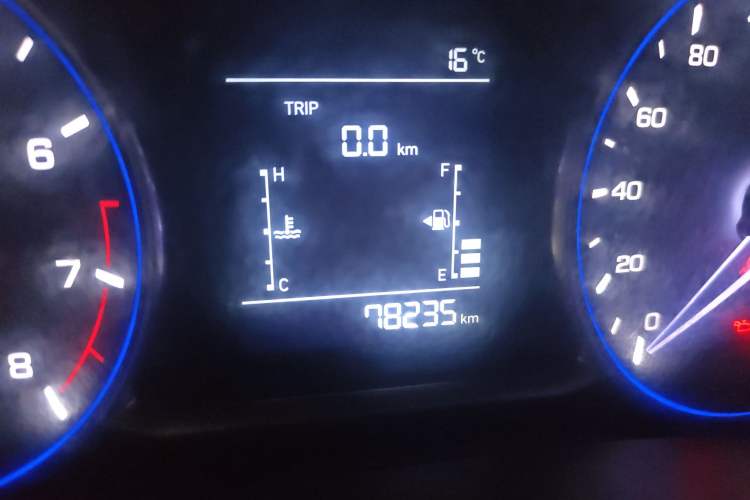 Used CHANGAN Lingxuan 2017 1.6L Manual Happiness Edition Odometer Close Up