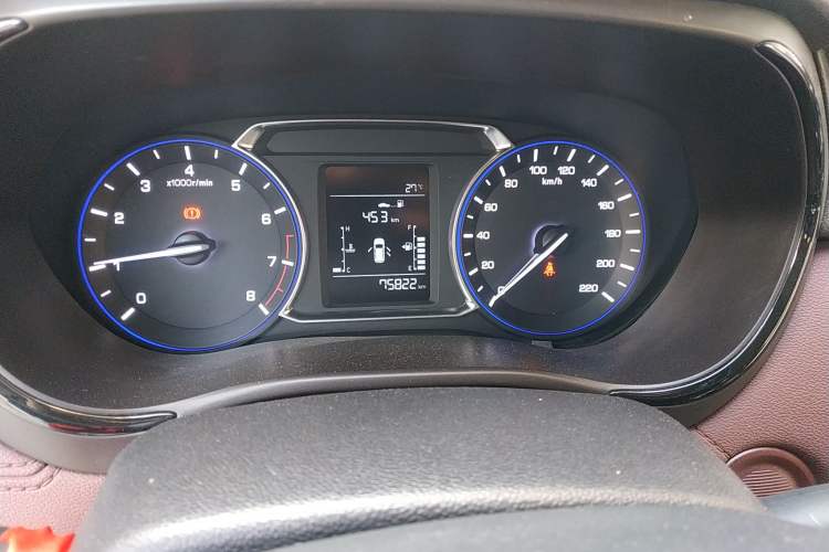 Used CHANGAN Lingxuan 2017 1.6L Manual Happiness Edition Odometer Close Up