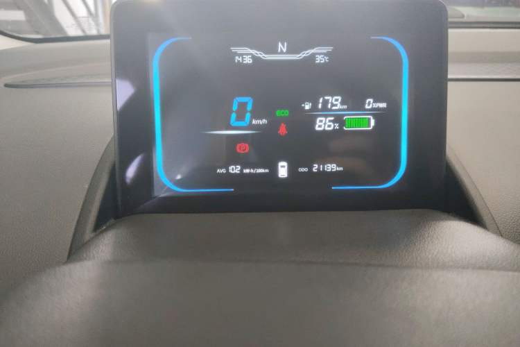 Used CHANGAN Lumin 2022 210km Sweet Edition Odometer Close Up