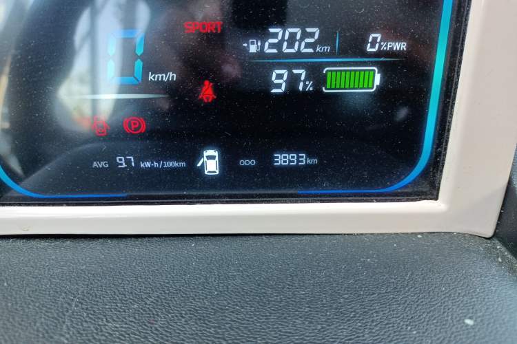 Used CHANGAN Lumin 2022 210km Sweet Edition Odometer Close Up