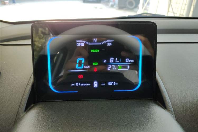 Used CHANGAN Lumin 2022 301km Honey-Sweet Version Odometer Close Up
