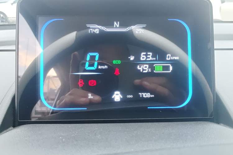 Used CHANGAN Lumin 2024 130km Qingyue Version Odometer Close Up