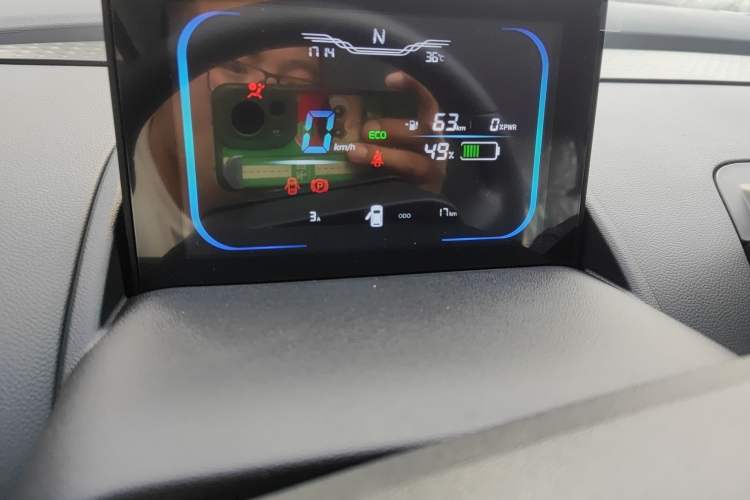 Used CHANGAN Lumin 2024 130km Qingyue Version Odometer Close Up