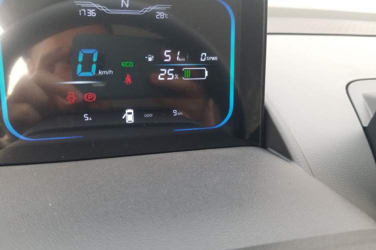 Used CHANGAN Lumin 2025 205 km Xiangqin Version Odometer Close Up