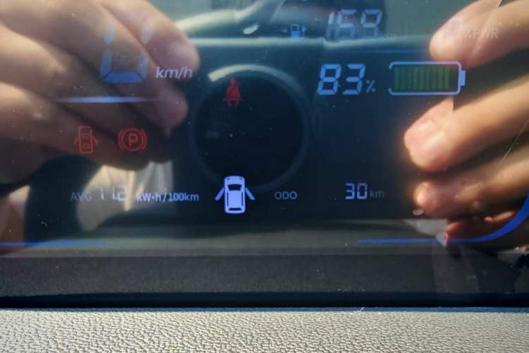 Used CHANGAN Lumin 2025 205 km Xiangqin Version Odometer Close Up