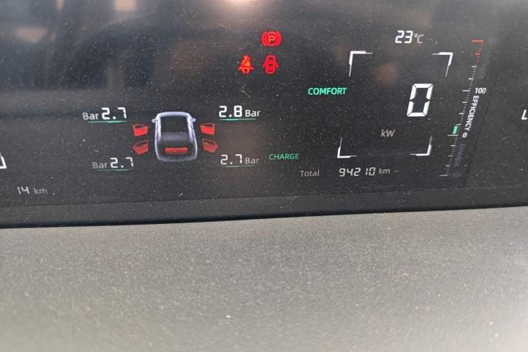 Used CHANGAN NEVO A05 2024 Truly Delicious Version 70" Beyond-Grade Edition Odometer Close Up
