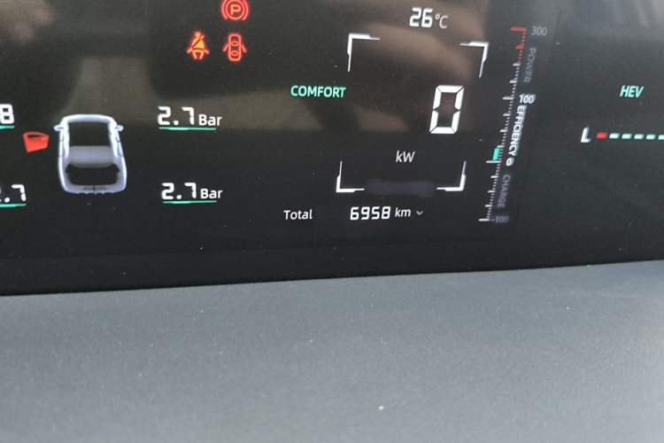 Used CHANGAN NEVO A05 2024 Truly Delicious Version 70 Leading Edition Odometer Close Up