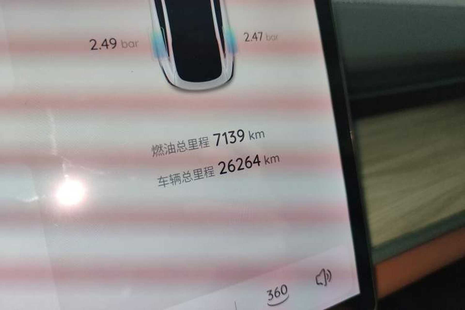 Used CHANGAN NEVO A07 2023 Range-Extended 200 Pro Odometer Close Up