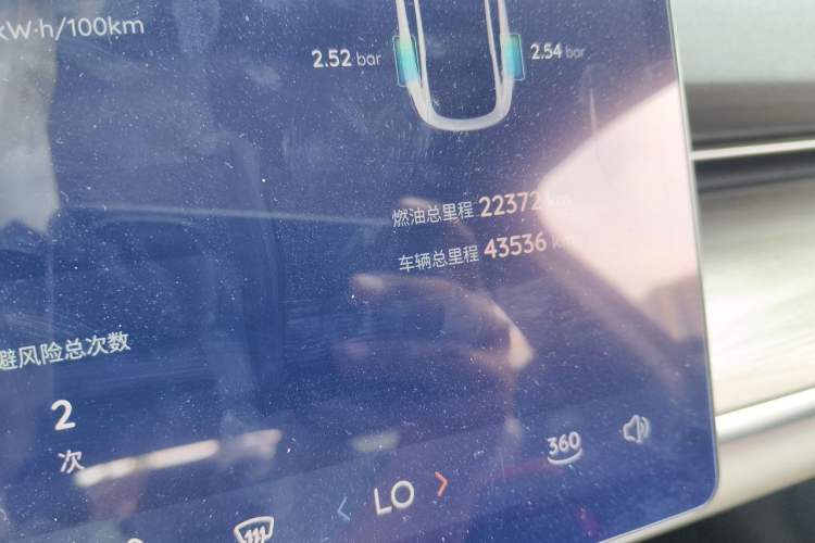 Used CHANGAN NEVO A07 2023 Range-Extended 200 Pro Odometer Close Up