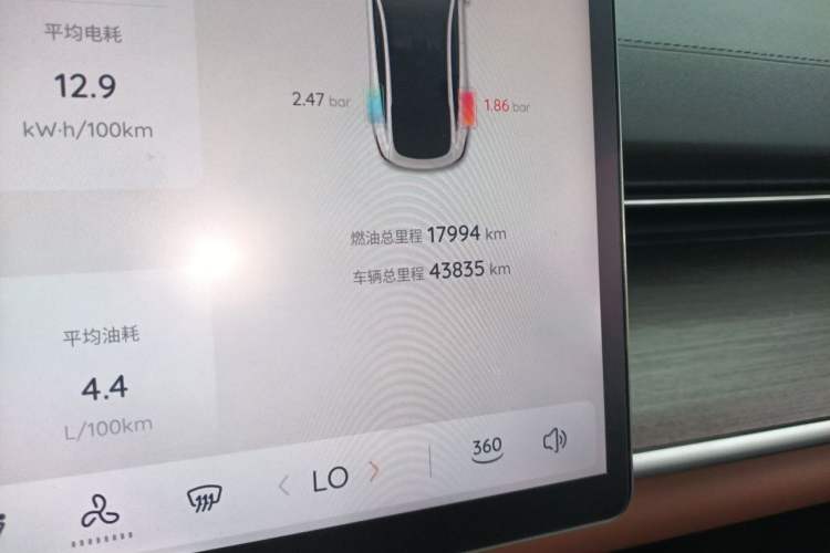 Used CHANGAN NEVO A07 2023 Range-Extended 200 Max Odometer Close Up