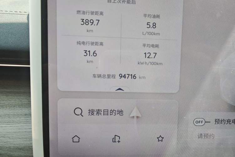 Used CHANGAN NEVO A07 2023 Range-Extended 200 Air Odometer Close Up