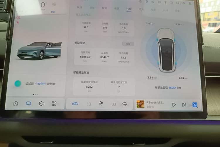 Used CHANGAN NEVO A07 2024 All-Electric "True Fragrance" Edition 710 Flagship Model Instrument Cluster
